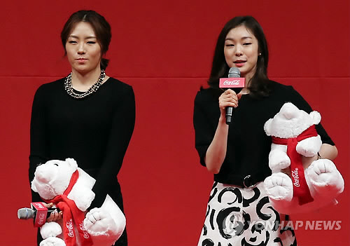 '피겨 여왕' 김연아(우측)와 '빙속 여제' 이상화(좌측)